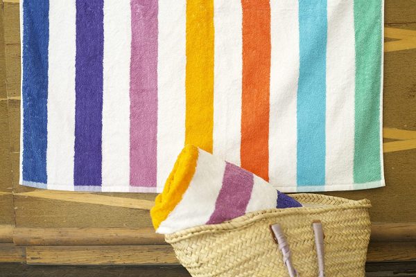 OrganicMate Large Beach Towels Set of 2 - 35x70 Soft & Absorbent Oversized Sheet Made of 100% Cotton - Image 2